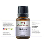 Qualité pure Nirvana Nurture, huile Melissa sans additifs pour diffusion ou dilution.