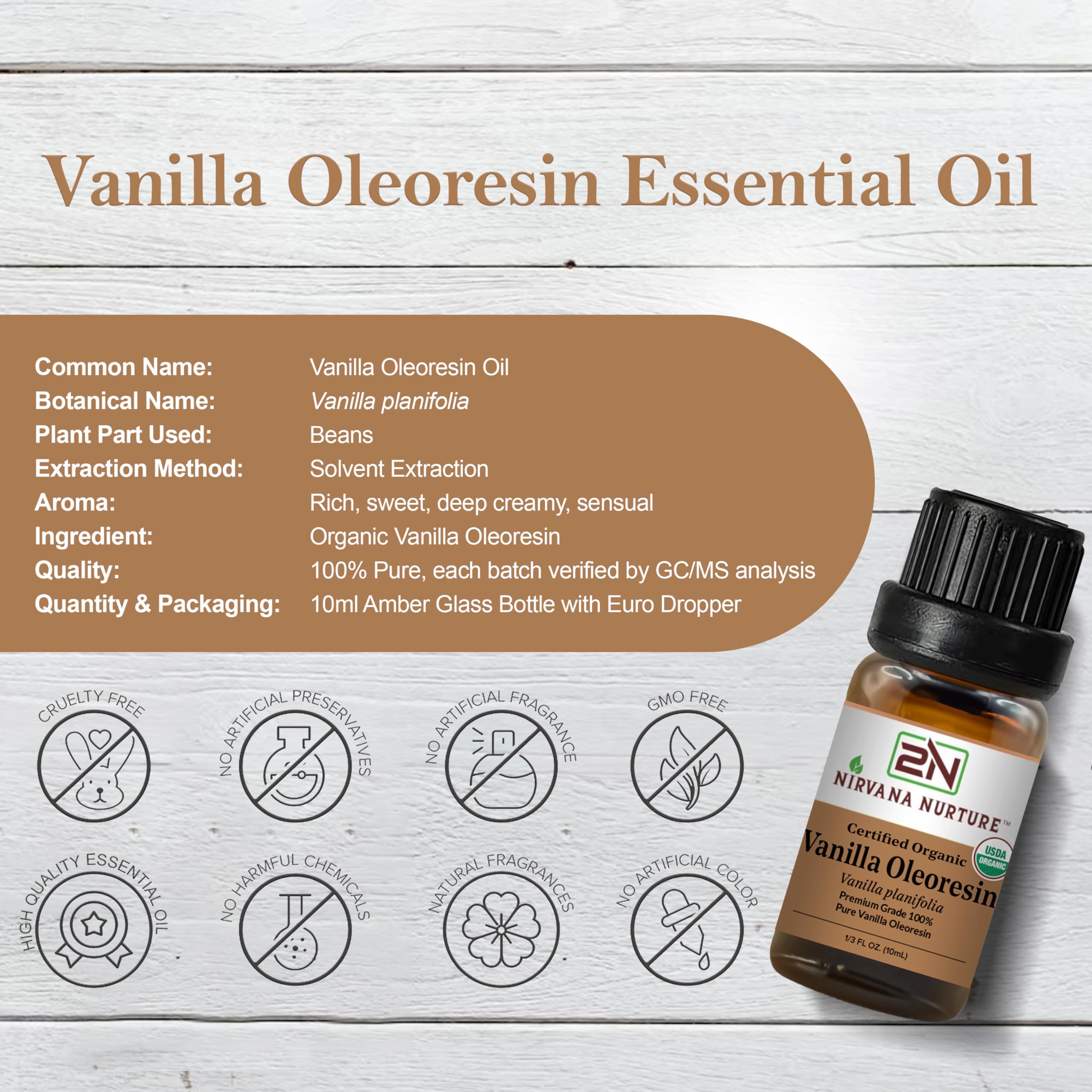 Diffuseur aromatique avec Nirvana Nurture Vanille Oleoresin pour ambiance relaxante