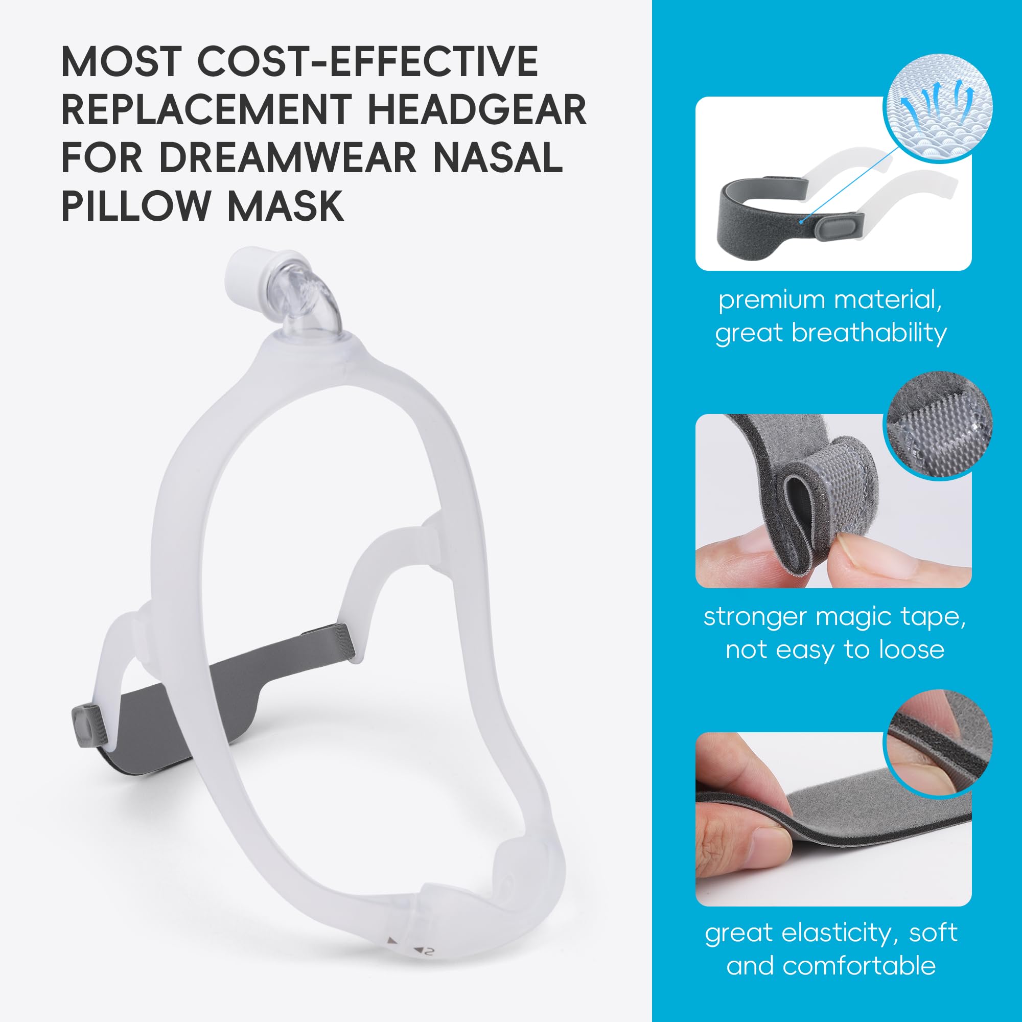 NITTIID DreamWear: elasticité renforcée s'adaptant à chaque visage.