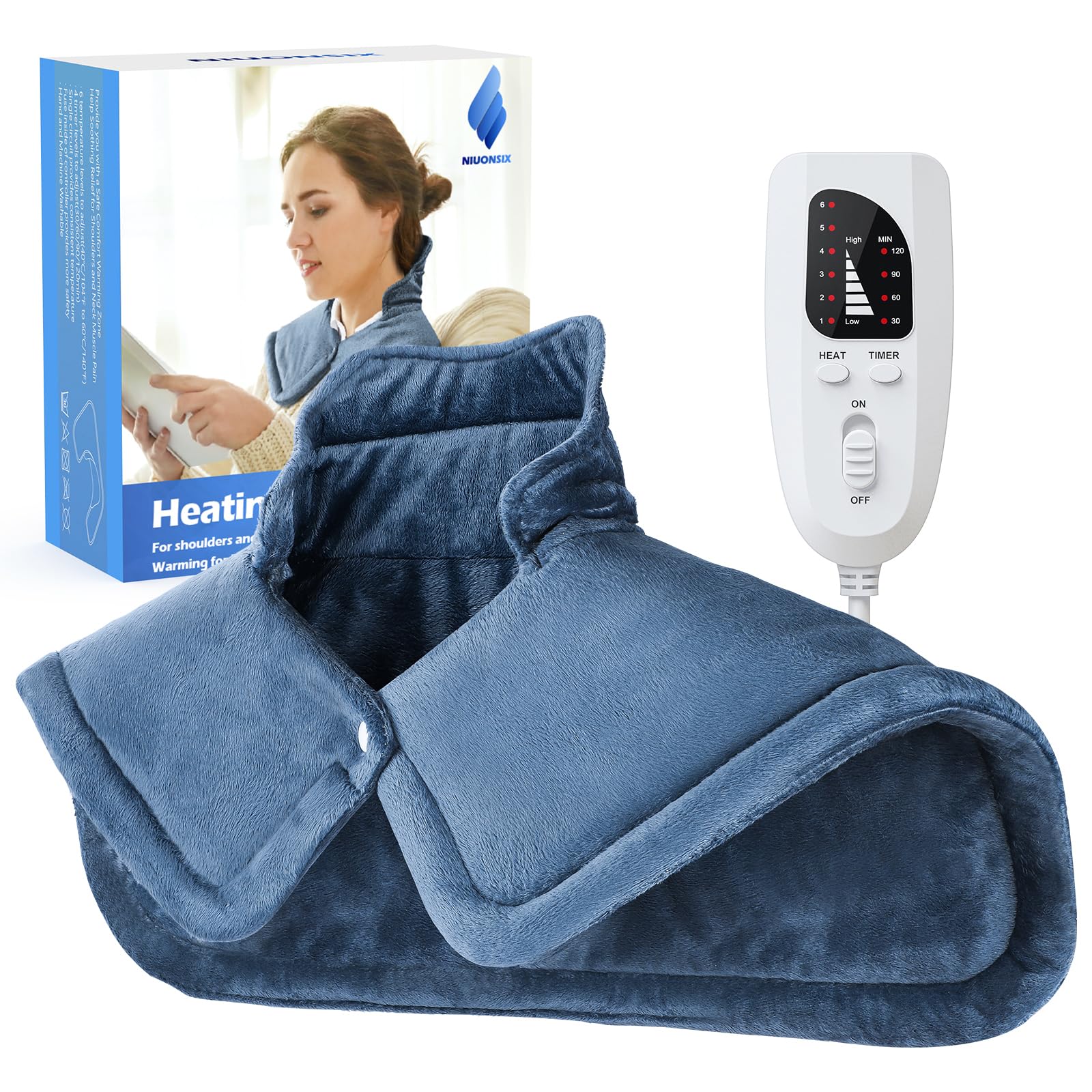 NIUONSIX bandeau chauffant cou-epaules, chaleur enveloppante pour relaxation ciblée