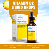 Nivagen vitamine D2 gouttes quotidiennes, absorption rapide sans arrière-goût.