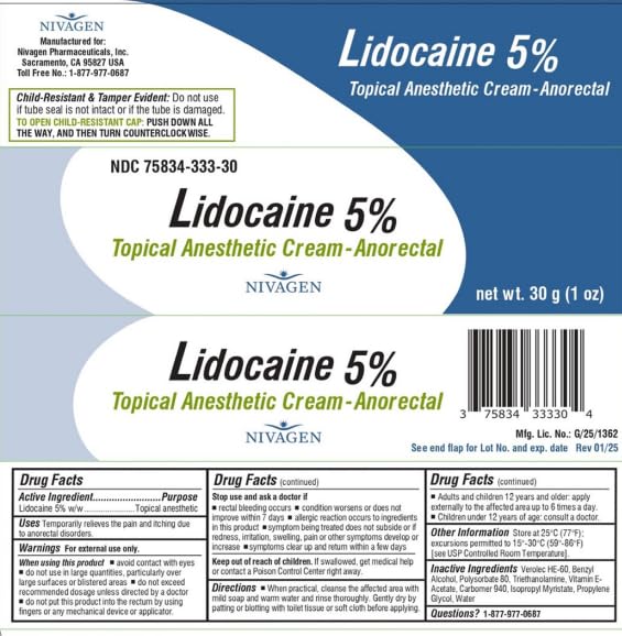 Tube Nivagen de 30 g pour lidocaïne 5% et confort quotidien.
