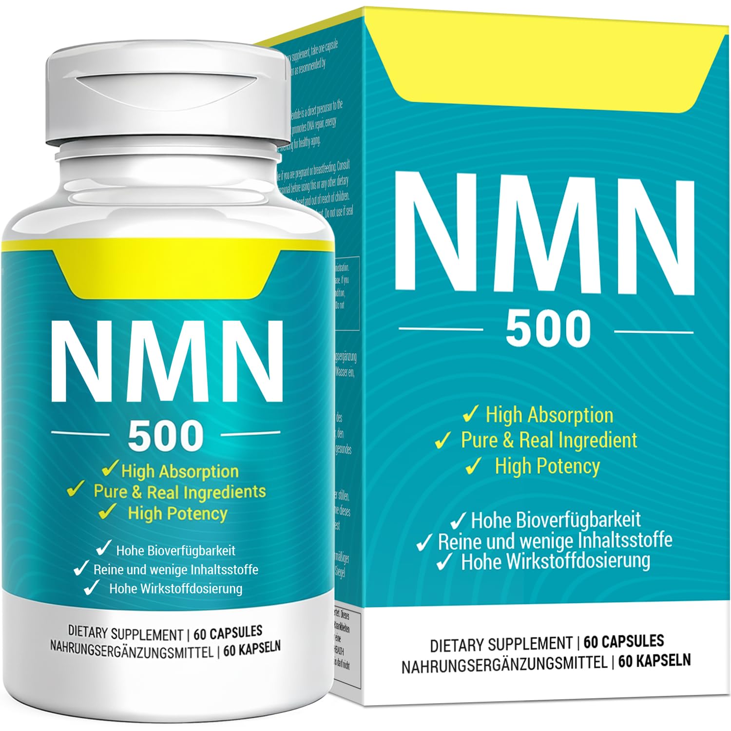 Nivantav NMN 500 mg - boîte pratique pour routine quotidienne
