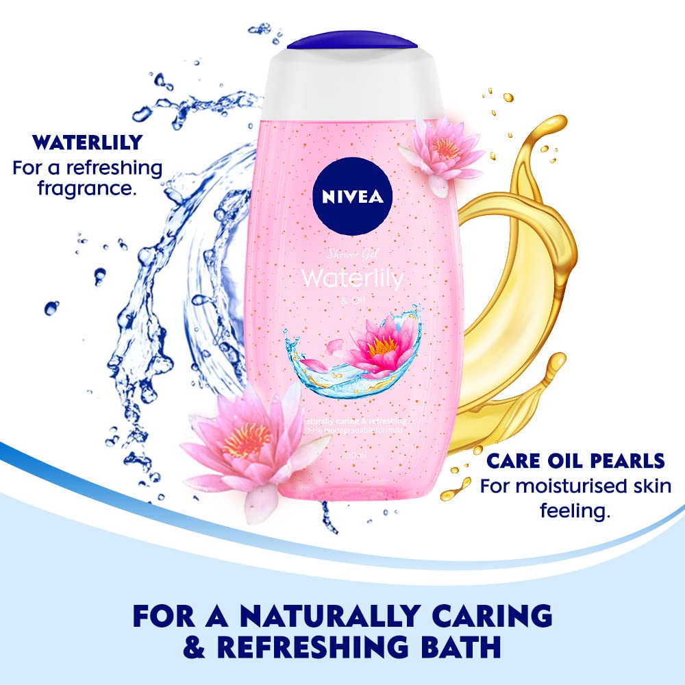 NIVEA bain-douche Parfum Nenuphar: parfum floral apaisant.