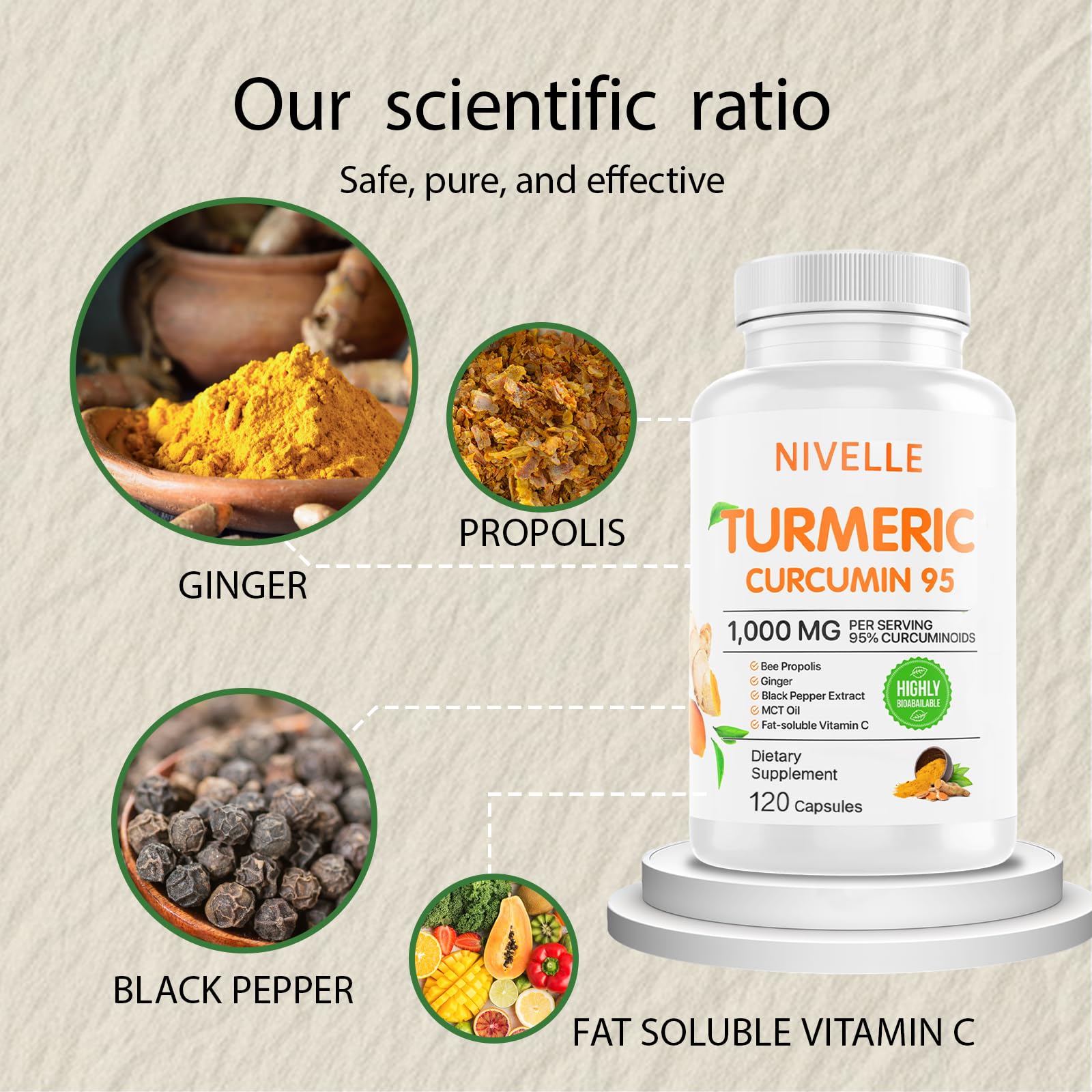 NIVELLE huile MCT et vitamine C, absorption optimale