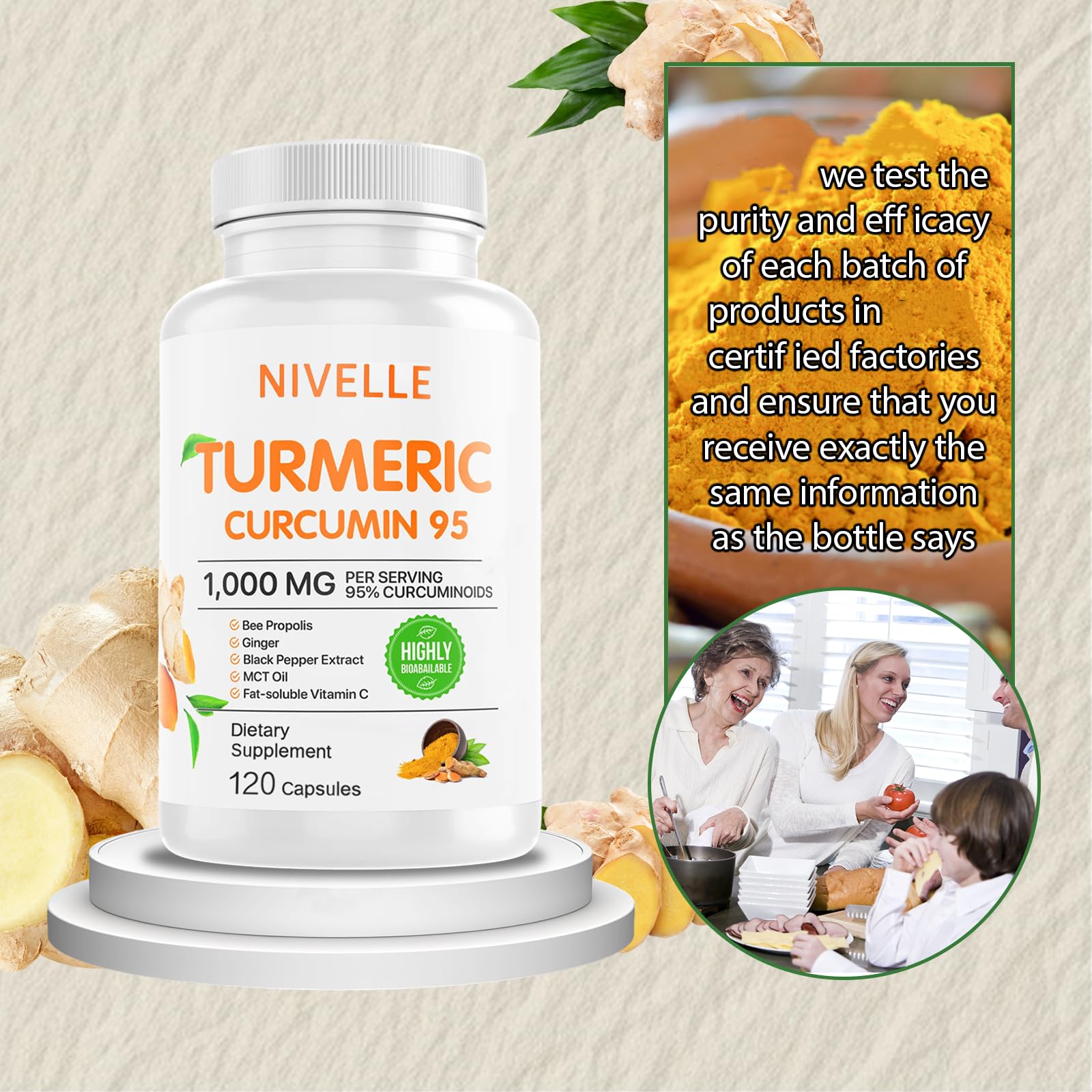 NIVELLE poivre noir, amélioration de l’absorption du curcuma