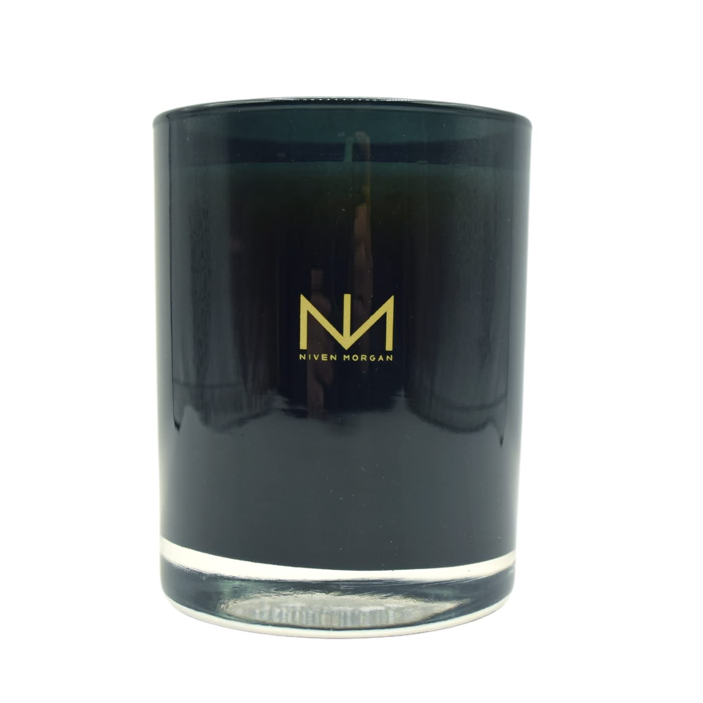 Étiquette soignée de la bougie Mandarin Teck Rosewood pour une présentation prête à offrir.