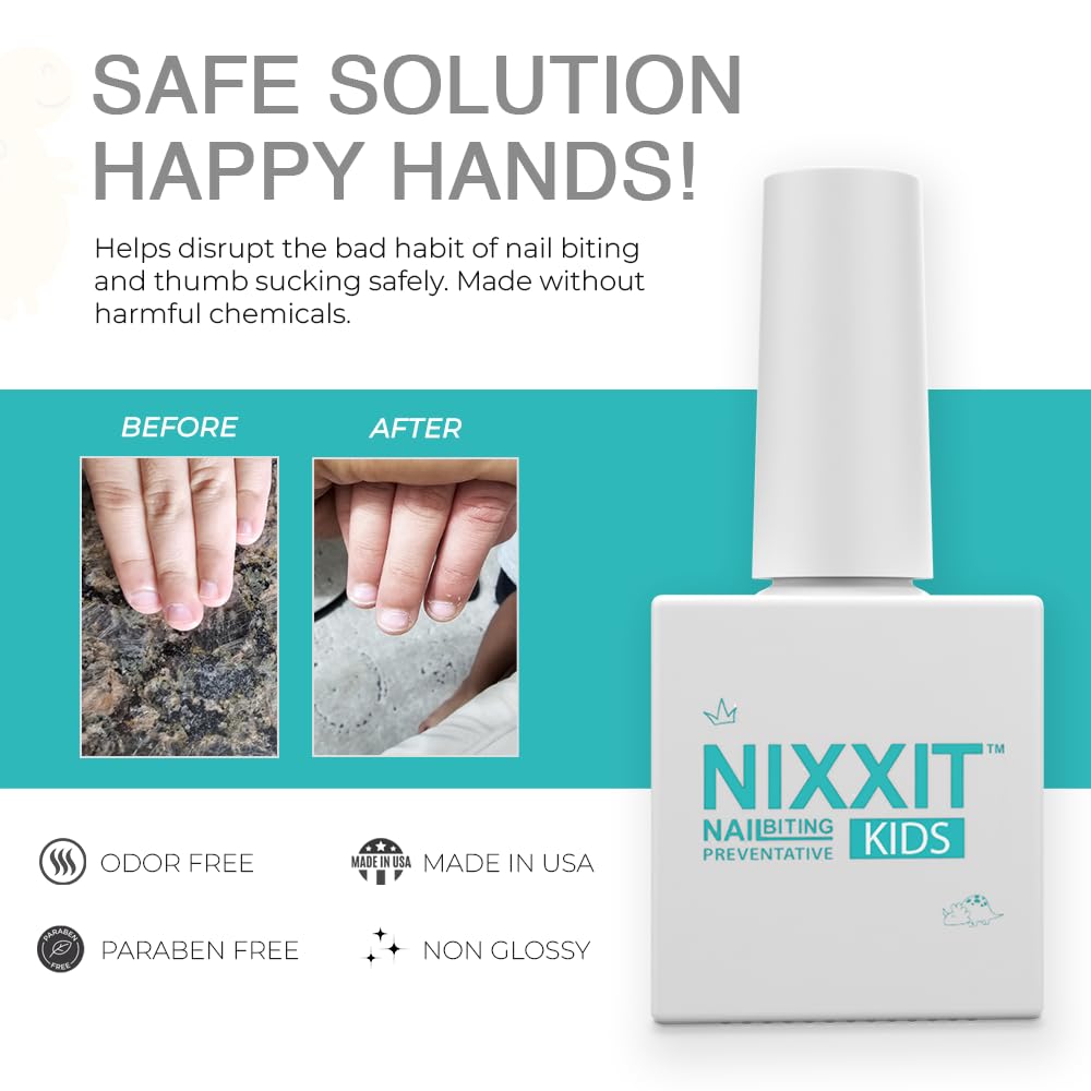 NIXXIT: couche-invisible qui seche rapidement sur les ongles des enfants.