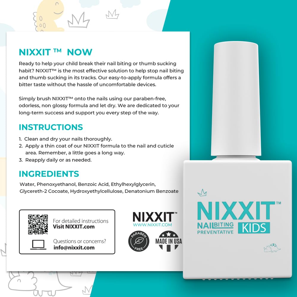 NIXXIT: protection jusqu'a 6 heures apres application sur les ongles.