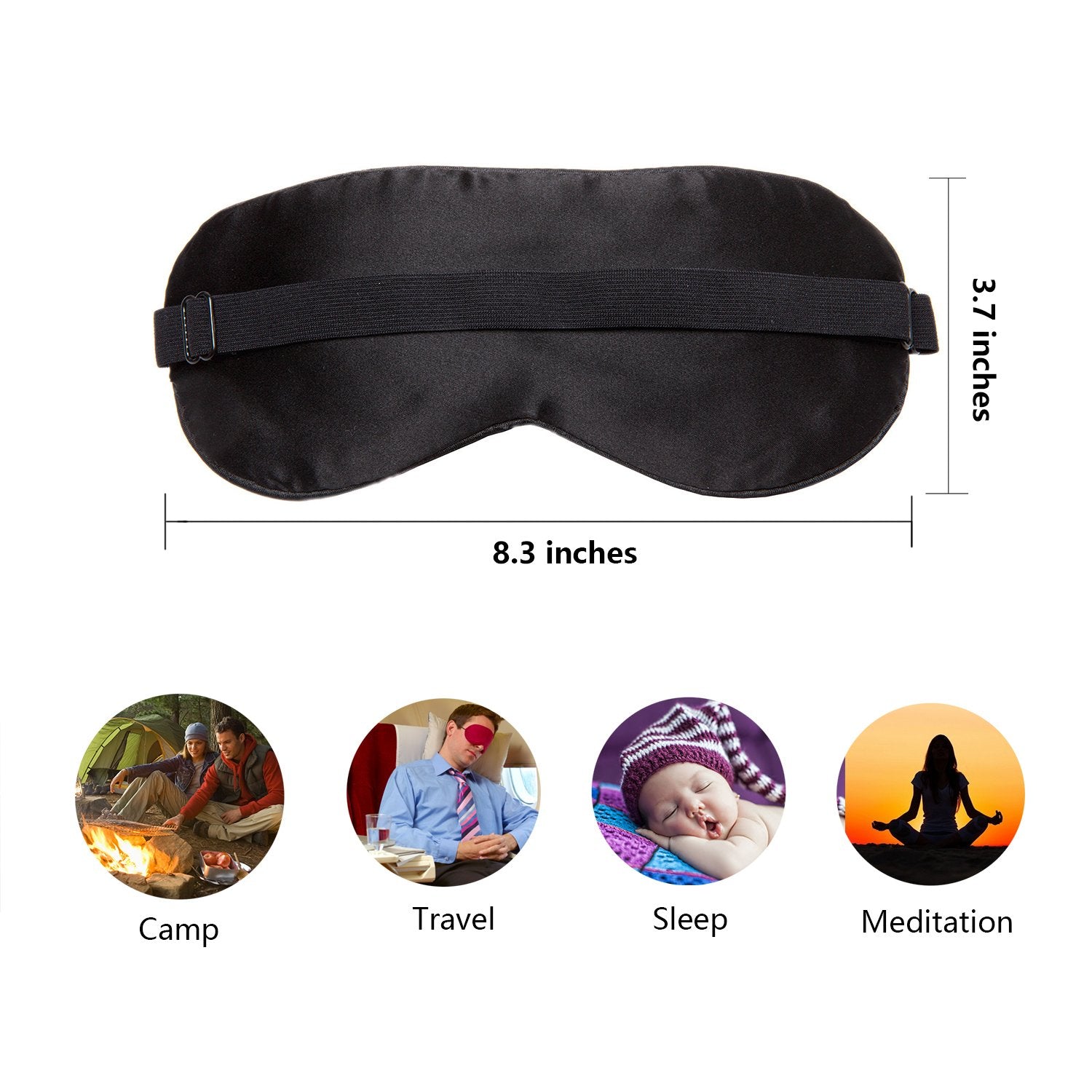 Masque de sommeil élégant NMM Global, design léopard pour le confort nocturne.