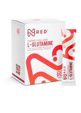 poudre l-glutamine neva red en stick-pack de 5 g, idéale pour la récupération après l’effort.