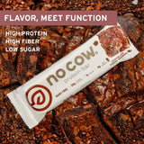 No Cow barre protéinée vegan brownie chocolat fondant – idéale après l’entraînement.