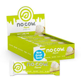Barre No Cow protéinée vegan saveur citron vert emballage pratique.