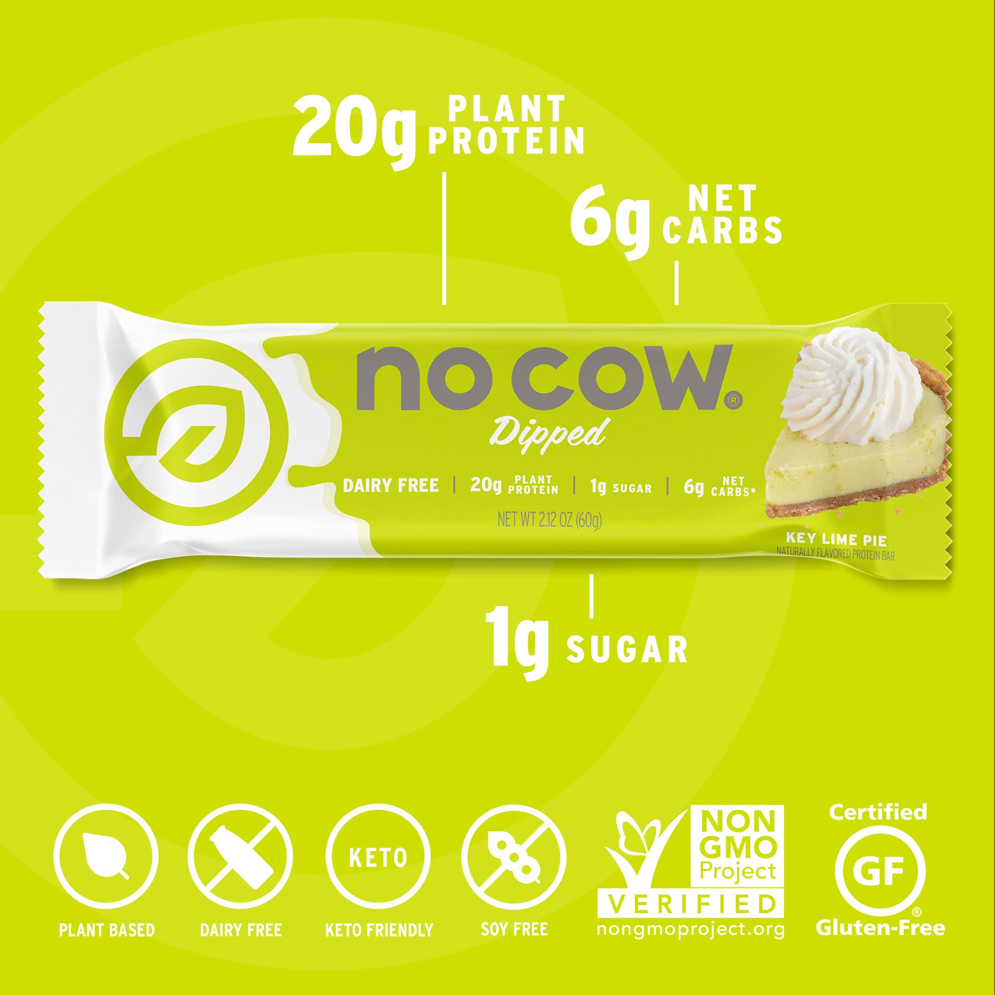 Portion 60 g No Cow, snack rapide et pratique.