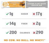 No Cow barres protéinées vegan cacahuète — portion pratique pour entraînement