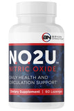 NO2U Bryan NITRICEUTICALS: boîte du produit montrant le packaging pratique pour usage quotidien.