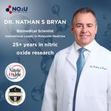 NO2U Bryan NITRICEUTICALS: tableau des ingrédients facilitant le choix éclairé.