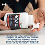 NO2U Bryan NITRICEUTICALS: fiche nutritionnelle claire pour comparer les valeurs et ingrédients.