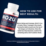 NO2U Bryan NITRICEUTICALS: pastilles à dissoudre sous la langue, expérience rapide et simple.