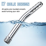 Nobgum douche metallique jet 360 degres: couverture complète sans angle mort.