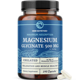 Nobi Nutrition Magnesium Glycinate 500mg – bouteille pratique pour une supplémentation quotidienne.