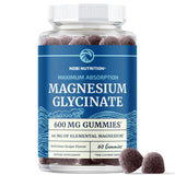 Gommes magnésium glycinate Nobi Nutrition dans la boîte, pratique pour le soir.