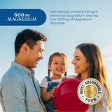 Gommes magnésium glycinate Nobi Nutrition en bouteille, goût raisin et format pratique.