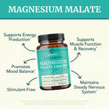 Nobi Nutrition Magnésium Malate 1500mg, capsules faciles à avaler pour énergie stable.