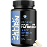 Bouteille Night Time Fat Burner de Nobi Nutrition sur fond clair, idéale pour soutenir sommeil et métabolisme.
