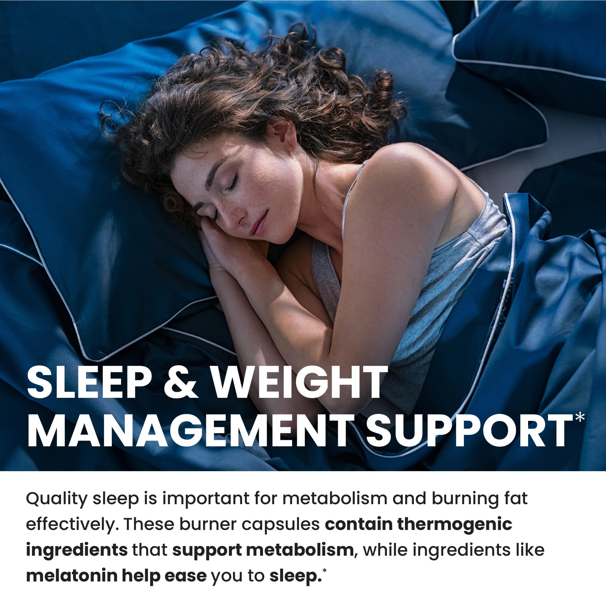 Capsules Nobi Nutrition Night Time Fat Burner pour le sommeil et les fringales nocturnes.