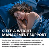Capsules Nobi Nutrition Night Time Fat Burner pour le sommeil et les fringales nocturnes.