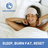 Sommeil apaisant avec Nobi Night Time Fat Burner pour le repos nocturne potentiel.