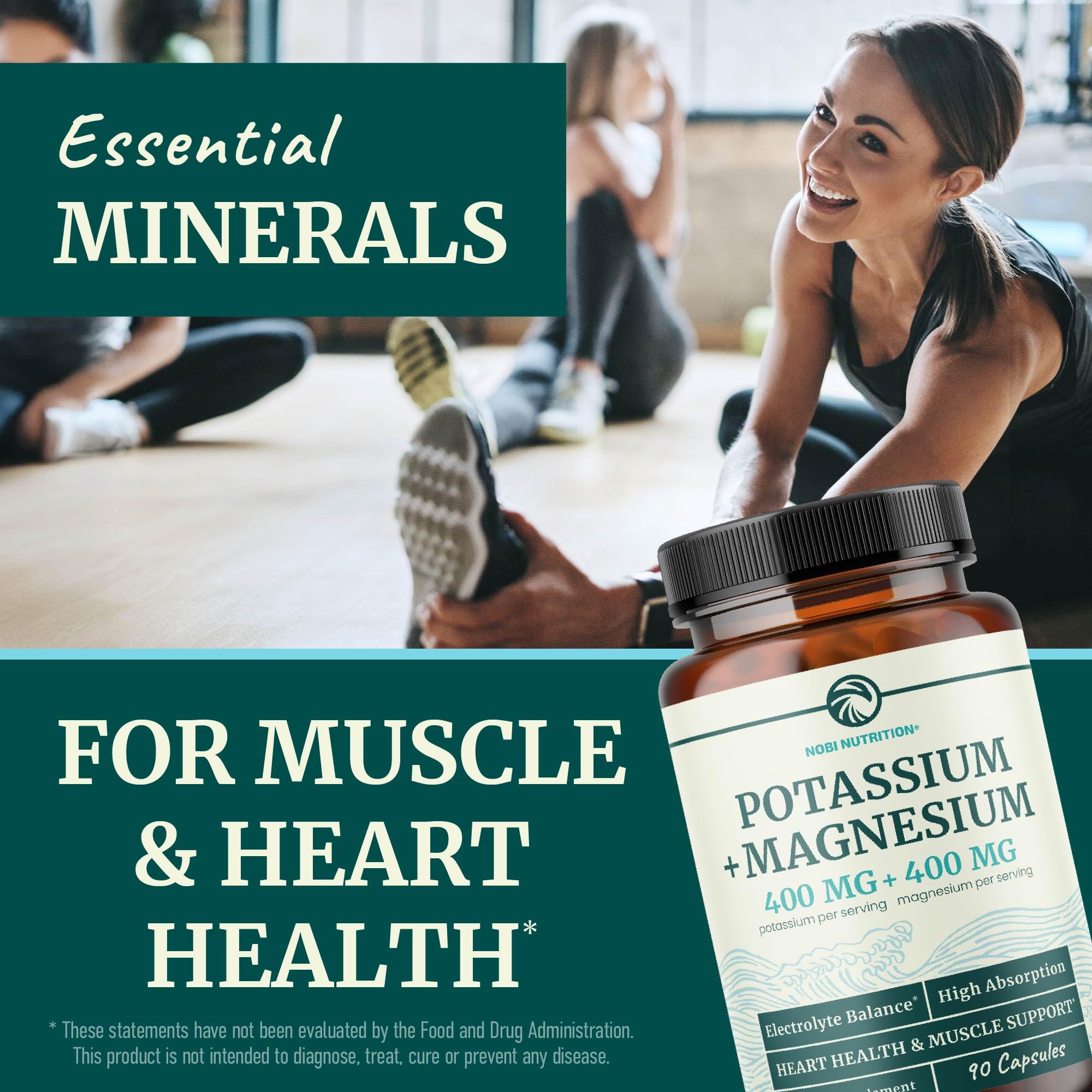 Nobi Nutrition Potassium Magnesium — prise quotidienne facile à intégrer dans votre routine