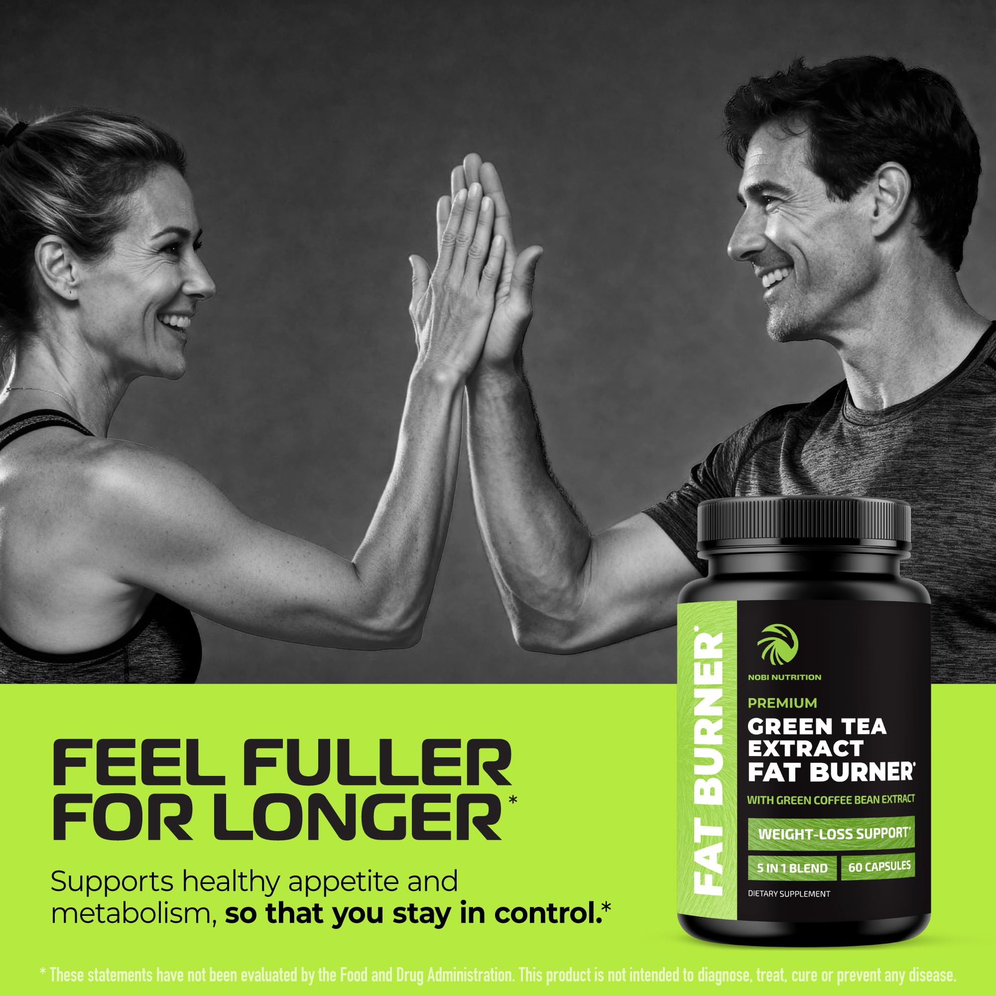 Nobi Nutrition tableau ingrédients avec catéchines et antioxydants naturels.