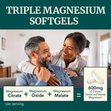 Nobi Nutrition Triple Magnesium Softgels capsules fermées prêtes à l’emploi