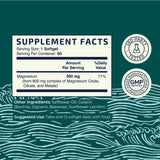Nobi Nutrition Triple Magnesium Softgels dosage 300 mg par gélule