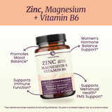 Nobi Nutrition zinc-magnésium-b6, capsules: absorption efficace et utilisation simple.