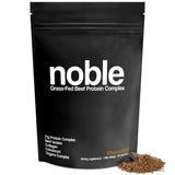 Noble Origins protéine chocolat, bouteille visible, shake riche et gourmand après l'entraînement.