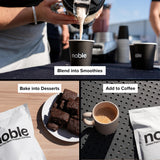 Noble Origins Protéine Vanille texture crémeuse: expérience sensorielle agréable après l’entraînement.
