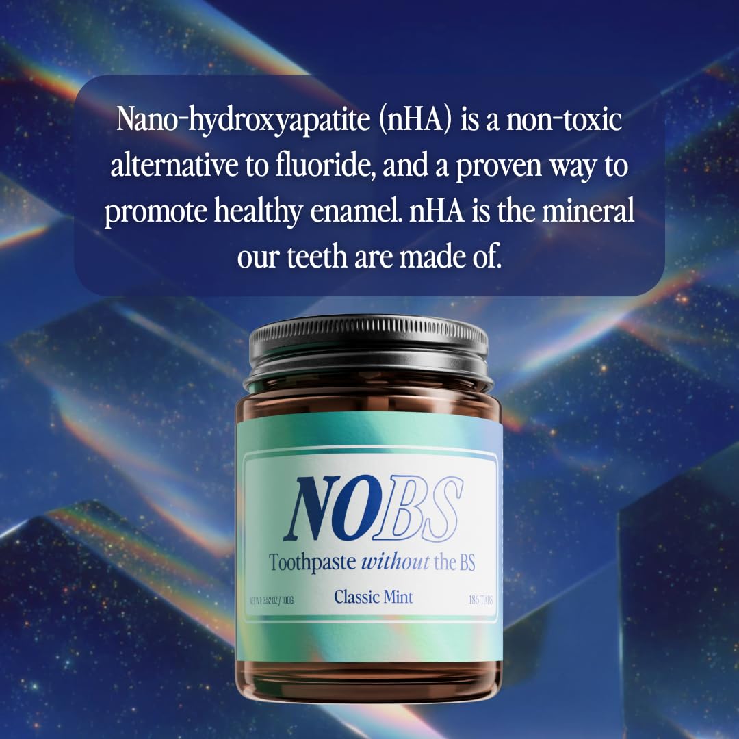 NOBS tablettes dentifrice NHA et reminéralisation dentaire potentielle