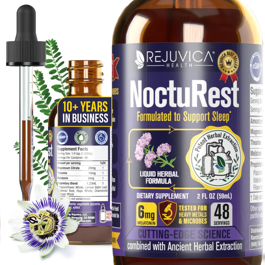 NoctuRest flacon de sommeil liquide, absorption rapide.
