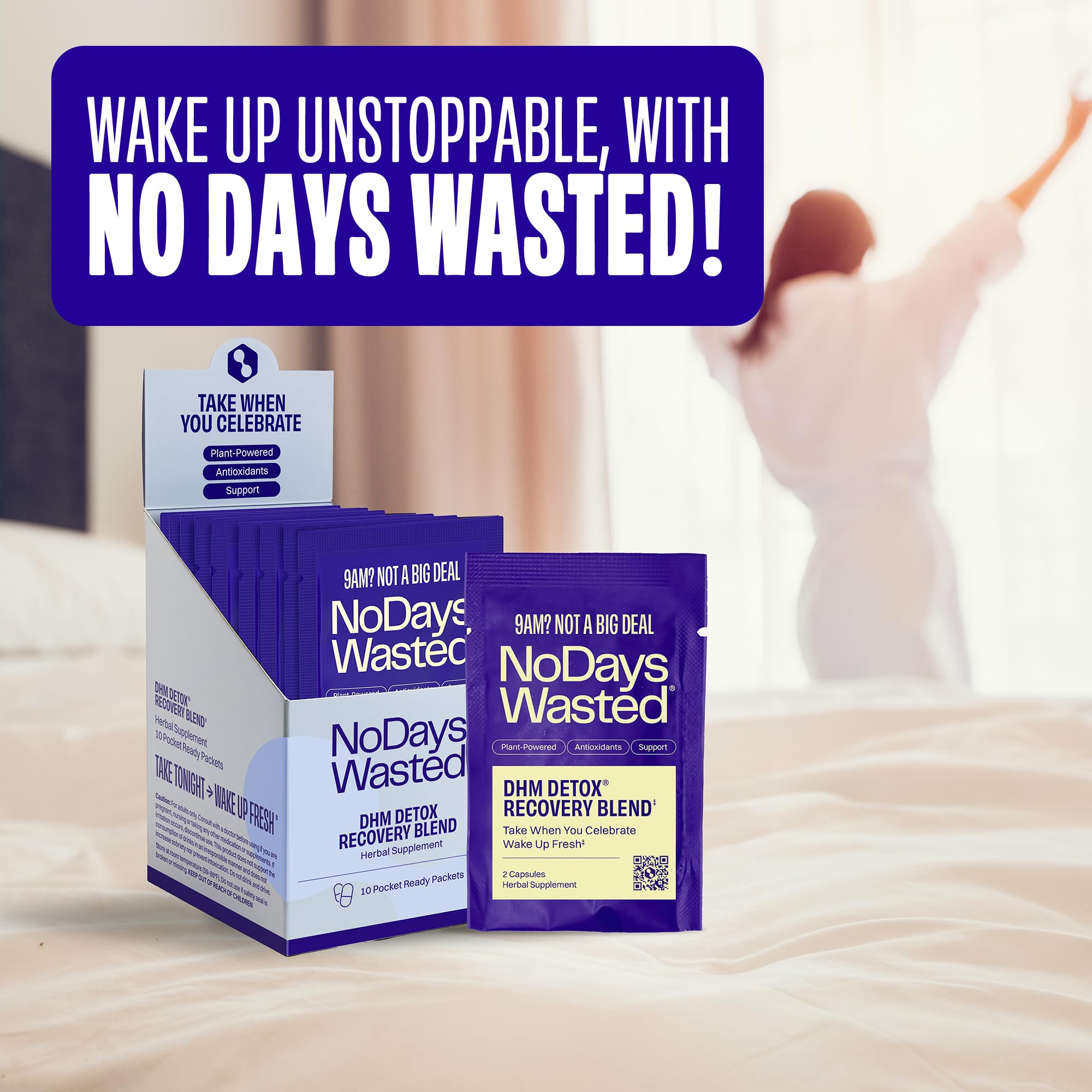 No Days Wasted DHM Detox – Hydratation par électrolytes: sodium et potassium.