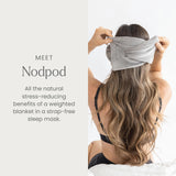 Nodpod masque-pression-douce-anti-lumiere: bloque la lumière pour un repos optimal.