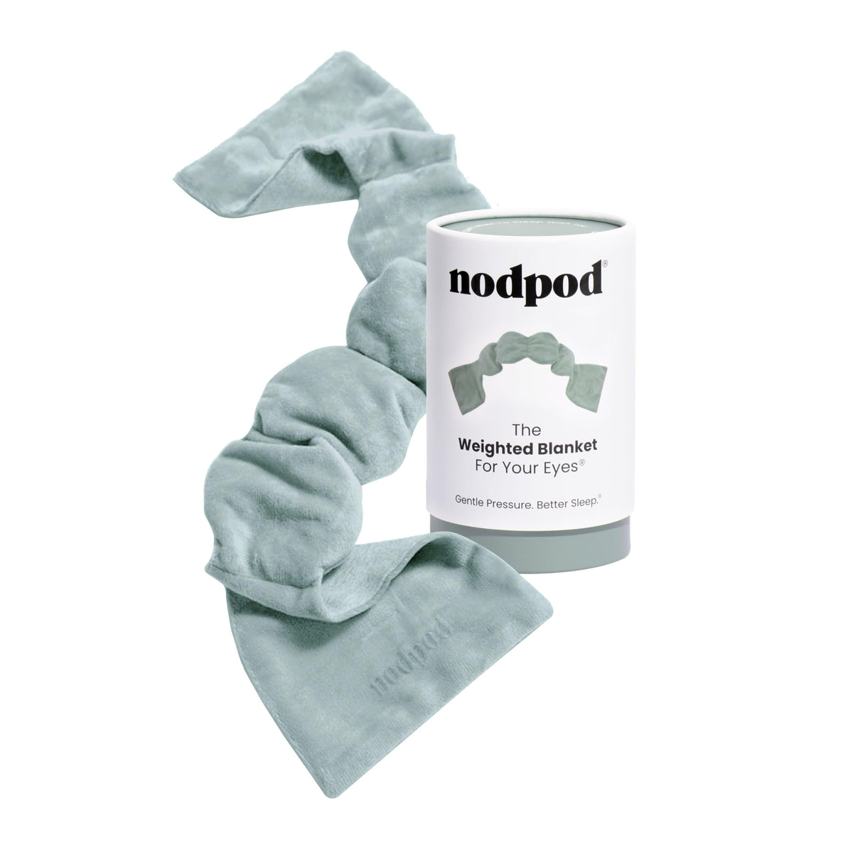 Nodpod masque sommeil pression douce: confort apaisant pour la relaxation nocturne.