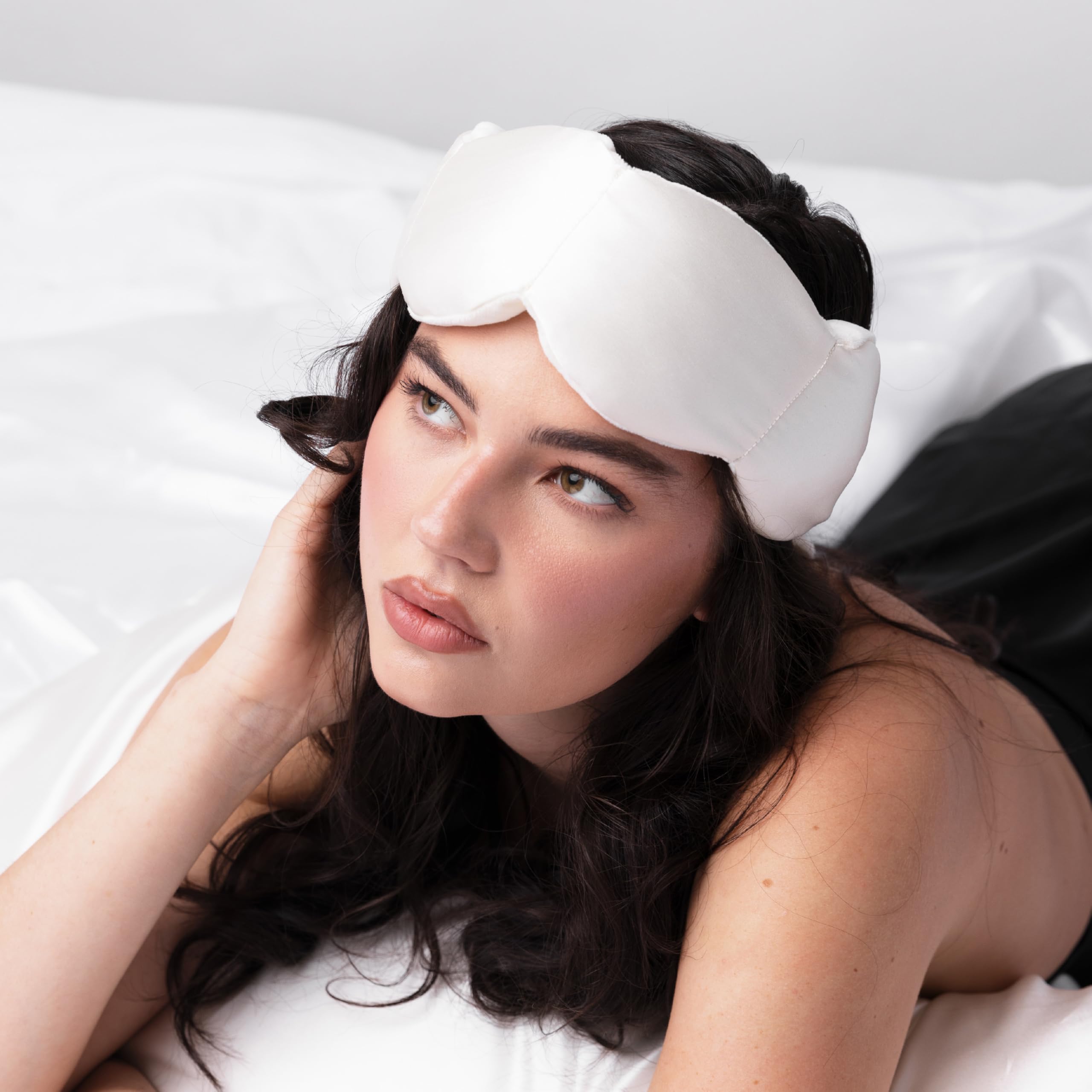Nodpod masque en soie minéralisée 22 Momme, côté frais pour le repos