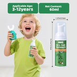 NOHOO dentifrice mousse sans fluor pastèque, format pompe facile pour petites mains.