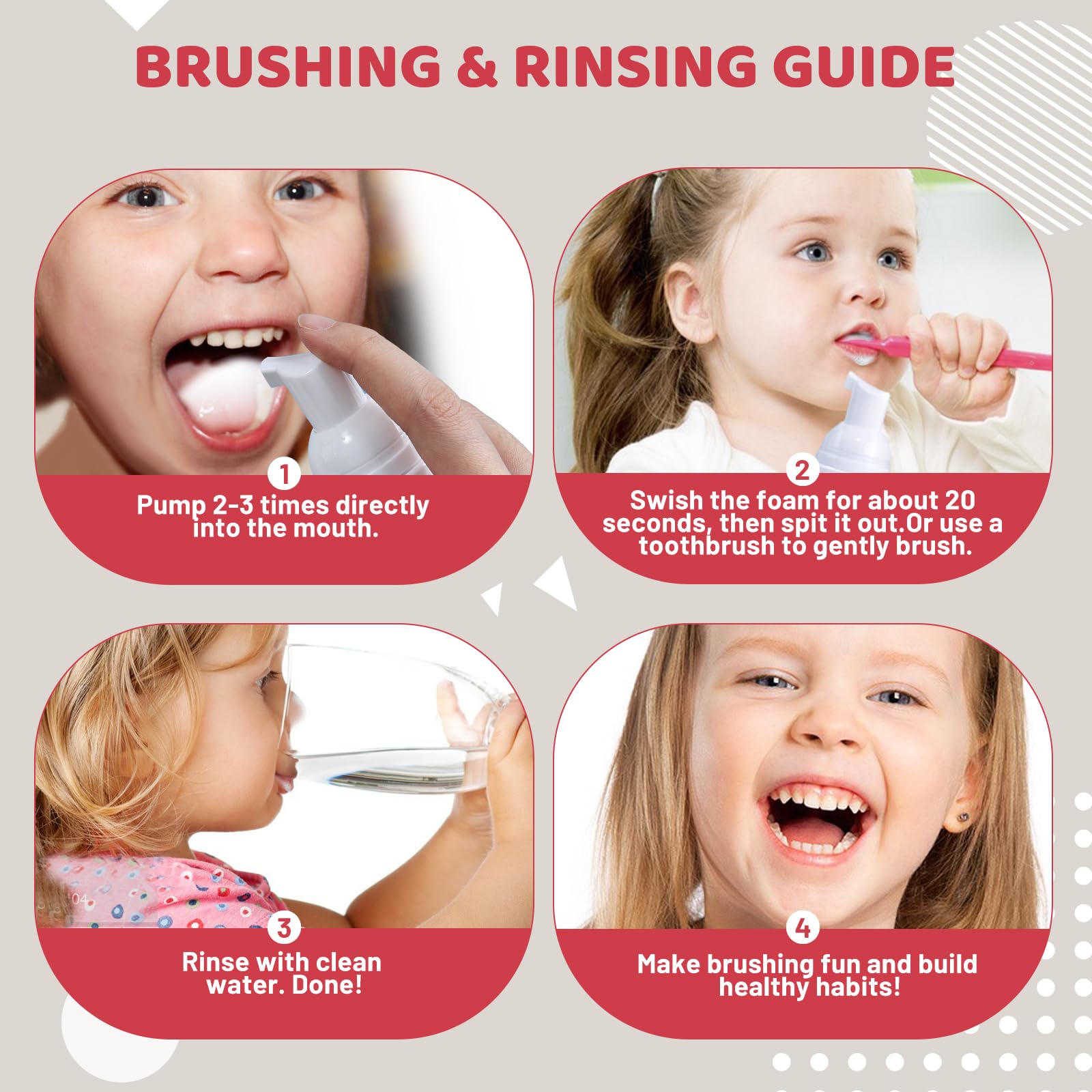 NOHOO utilisation mousse dentifrice par enfant et brosse