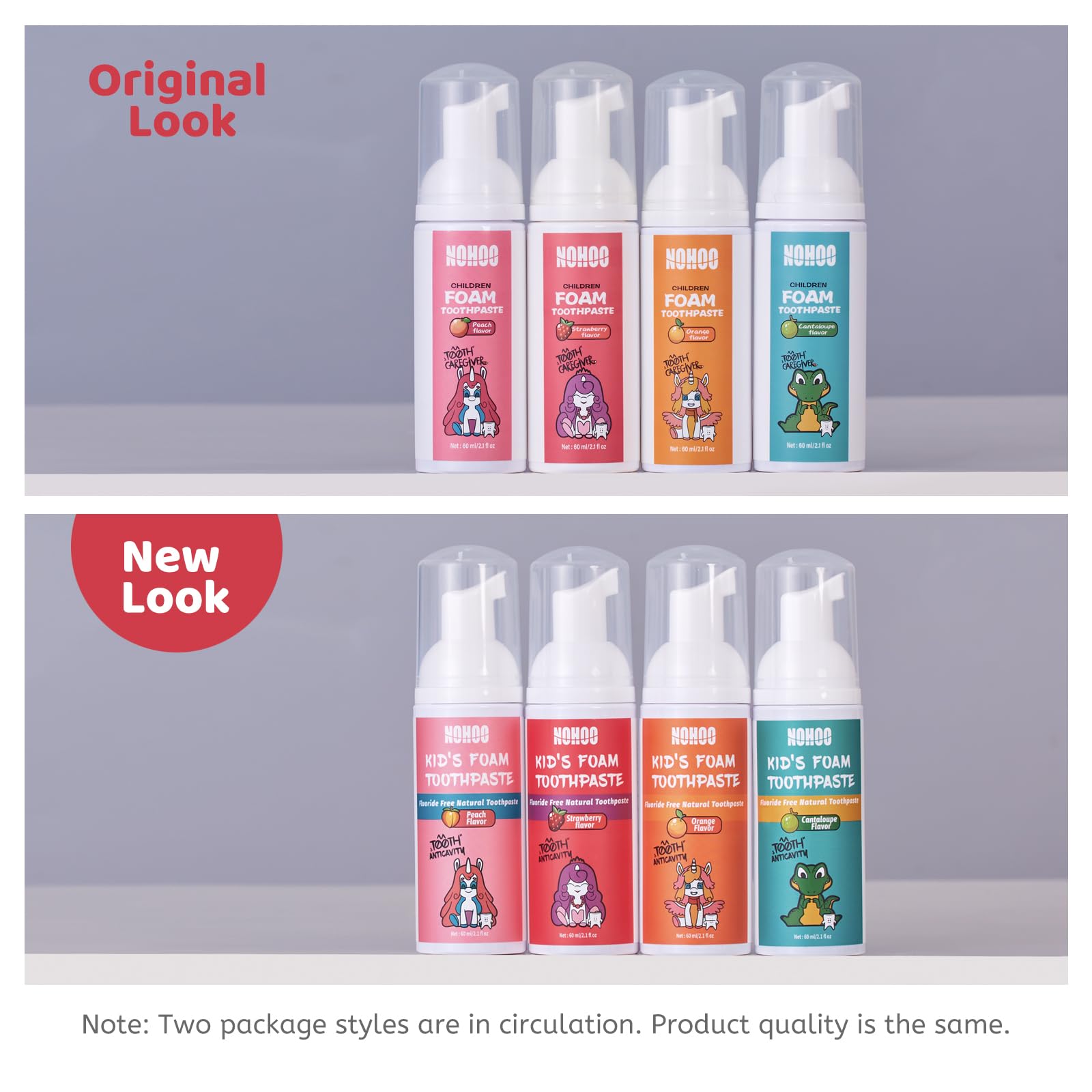 NOHOO pompe format voyage 60 ml — pratique pour l'école et les déplacements.