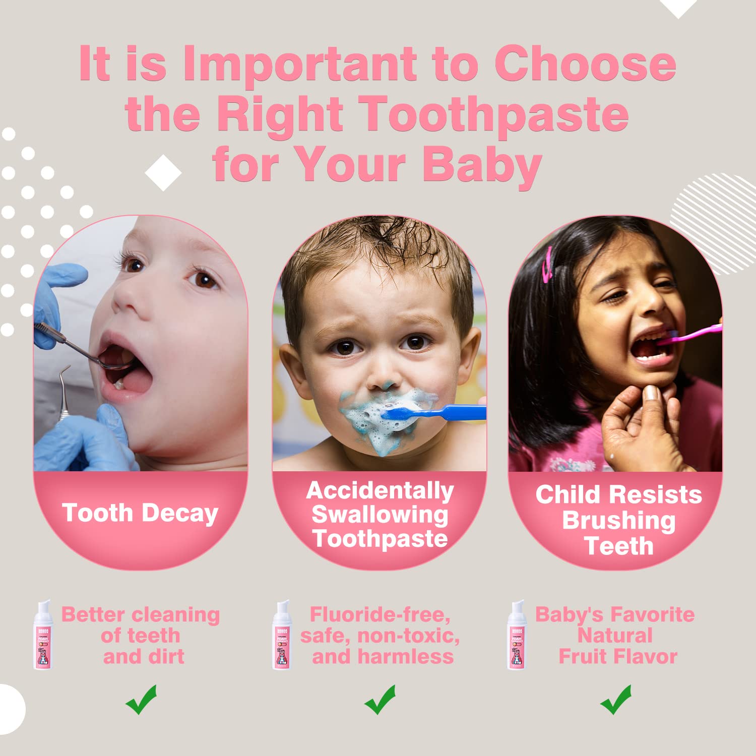 NOHOO Sans-SLS, choix sûr pour les premiers soins dentaires des enfants