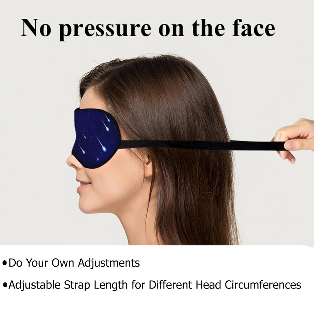 NOHSHE masque yeux soie Bloc lumière: design efficace pour réduire les distractions lumineuses.